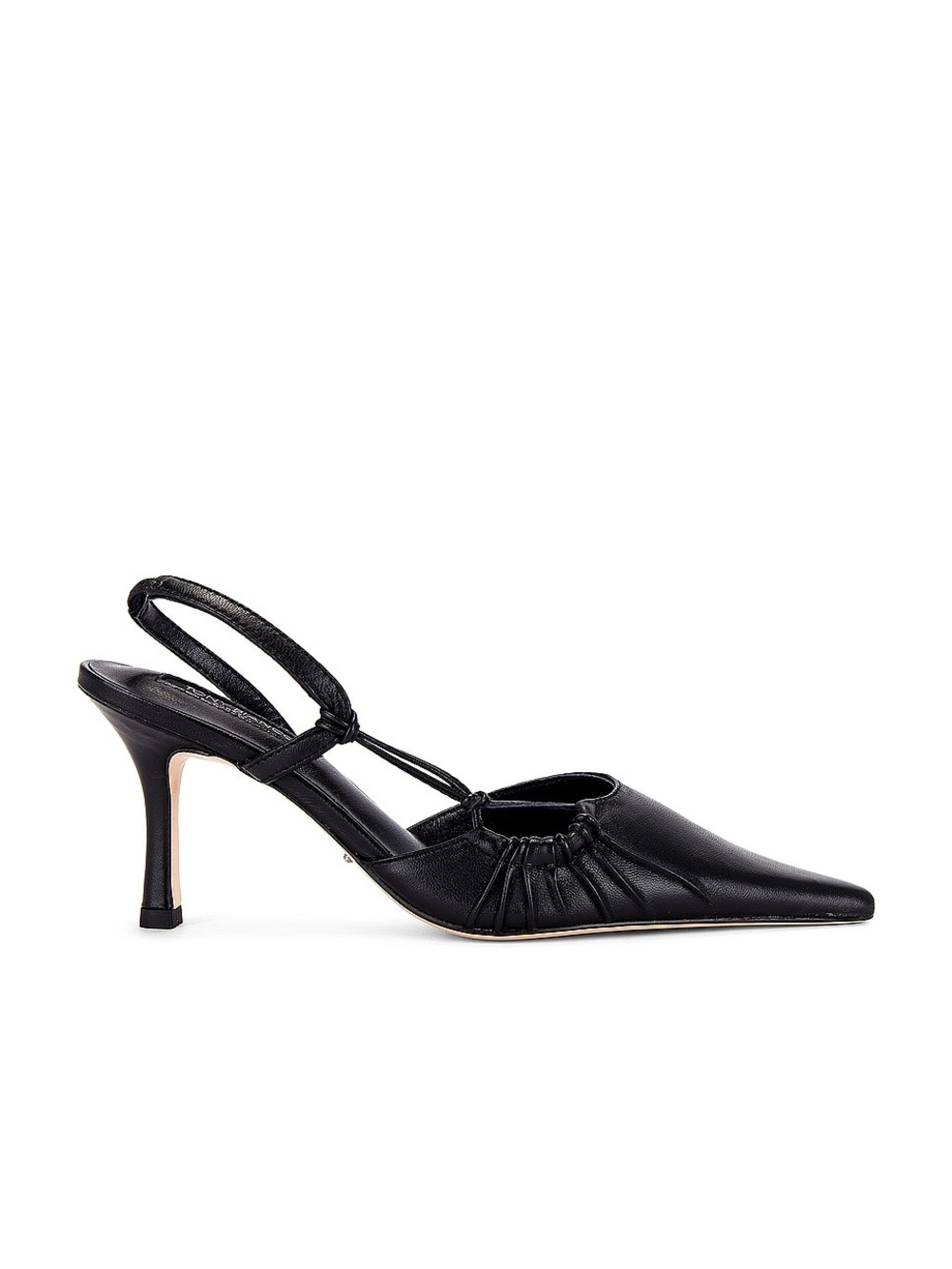 Tony Bianco Sakai Black Nappa Pointed Slingback Pump with Knot Detail